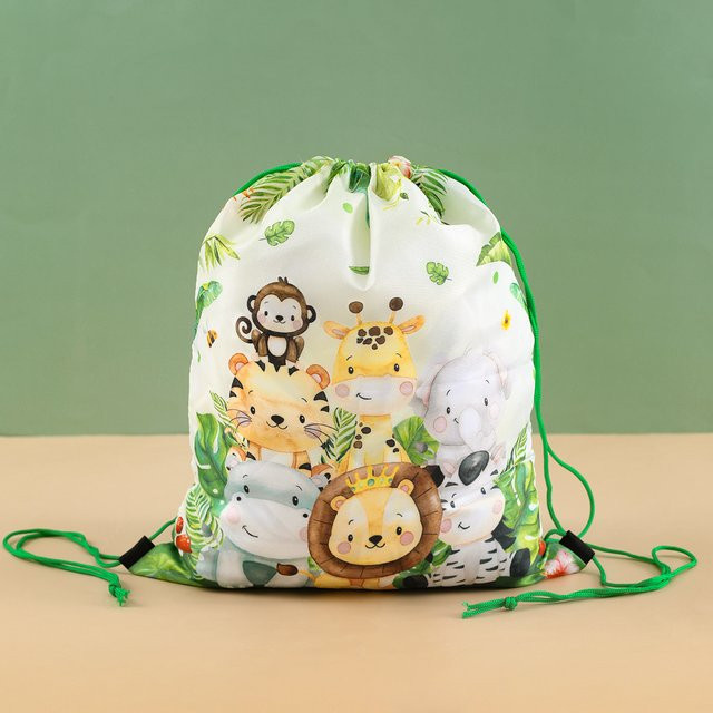 Huiran Dschungel Tier Party Tasche für Kindergeburtstage und Babypartys, Mehrfarbig - Bild 1