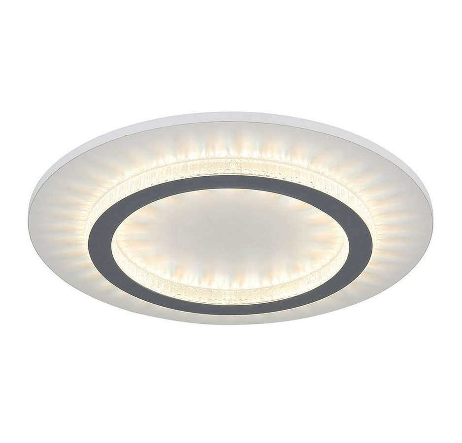 Globo Lighting LED Kristall-Deckenleuchte mit Farbwechsel und fest verbautem Leuchtmittel, Durchmesser: 35 cm - Bild 1
