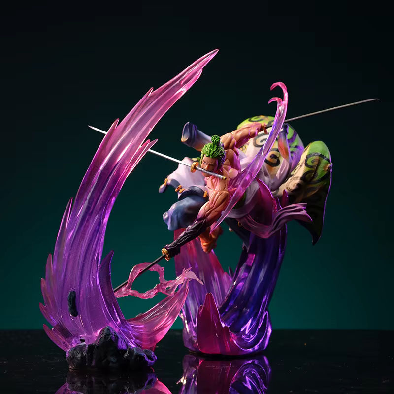 Bandai One Piece Anime Figur Roronoa Zoro Ghost Island Sakura leuchtend, Höhe: 24 cm, mehrfarbig - Bild 4