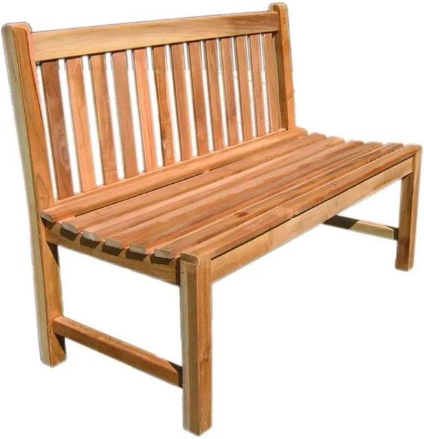 Lex Premium Teak Gartenbank aus Teakholz in Braun, B/T/H: 150 x 60 x 90 cm - Bild 1