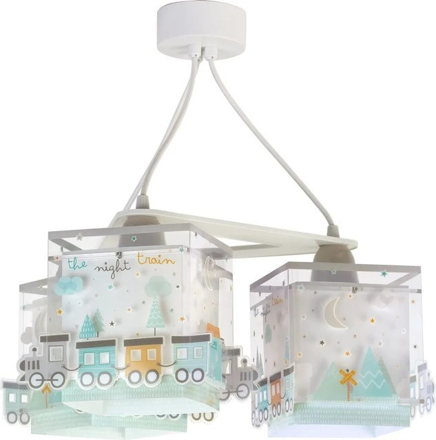 Dalber Kinderzimmer Deckenlampe Zug in Multicolour mit 3 Lichtern und höhenverstellbarer Aufhängung - Bild 1