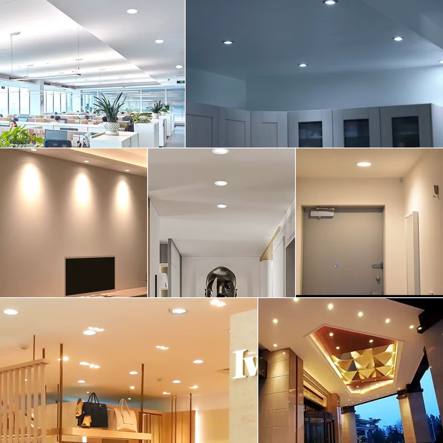 PARKSON LED Downlight Runde Einbauleuchte aus Aluminium in Weiß für Wohnzimmer, Korridor und Badezimmer, 220V - Bild 3