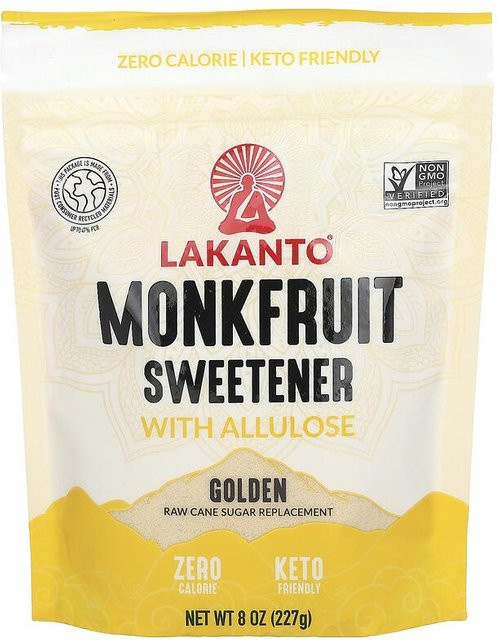 Lakanto Mönchsfrucht-Süßstoff mit Allulose Golden 227 g - Bild 1