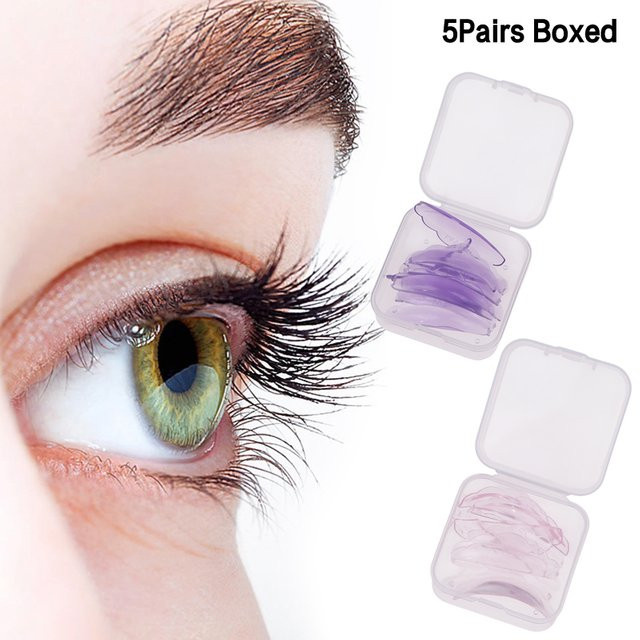 ZYVARN Silikon-Wimpernperm-Pads, 5 Paar, Purple, Unisex - Bild 1