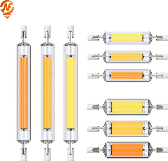 Lamparda Superbright LED R7S COB Rohr Birne, transparent, Ersatz für Halogenlampen J78 J118 - Bild 1