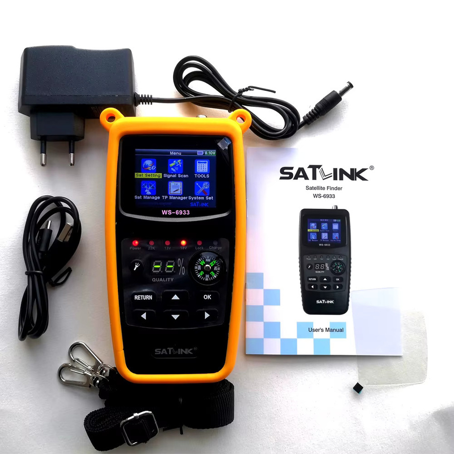 Satlink WS-6933 Digitaler Satellitenfinder DVB-S2 Signalfinder mit 2,1-Zoll-LCD-Display für C- und Ku-Band - Bild 3