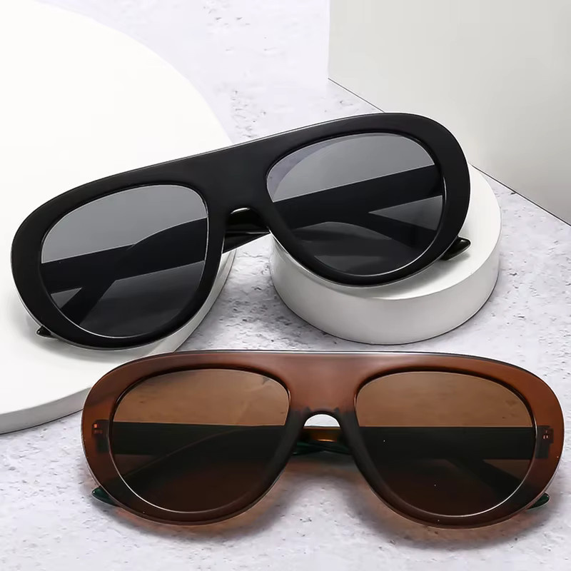 SO&EI Sonnenbrille Aviator, Vollrand, Multicolor, Unisex, Kunststoff - Bild 2