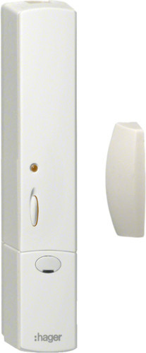 Hager Funk-Fensterkontakt TRC301B Weiss mit WiFi und Batteriebetrieb - Bild 1