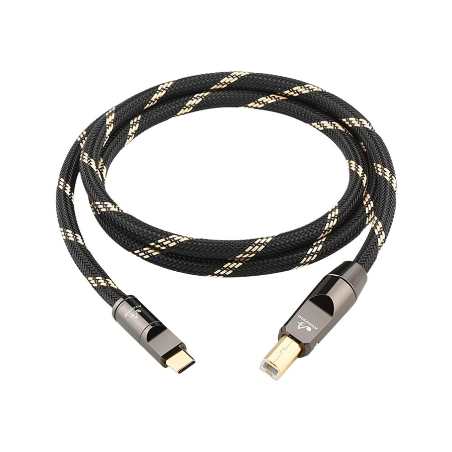 ATAUDIO HiFi USB-C auf USB 2.0 OTG-Kabel in Schwarz für MIDI, Digitalpiano und DAC - Bild 5
