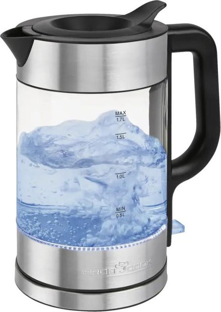 Proficook Wasserkocher PC-WKS 1322 G aus Edelstahl und Glas in Silber - Bild 1