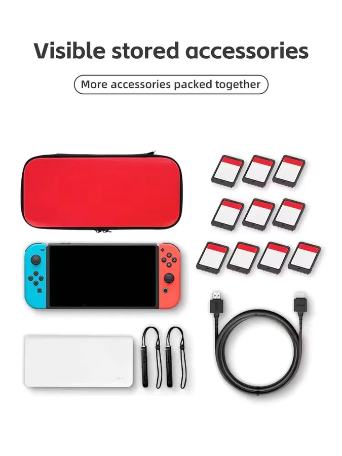 Wasserdichte Hartschalen-Tragetasche für deine Nintendo Switch in Blau - Bild 2
