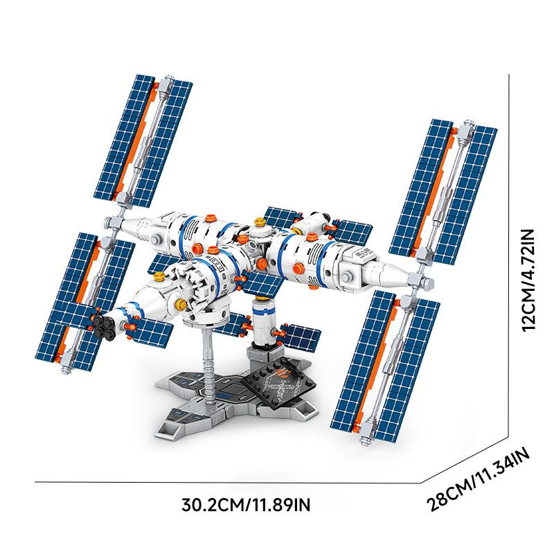 Linyi toy Weltraumforschung Weltraumanlage Bausteine ab 3 Jahren - Bild 3