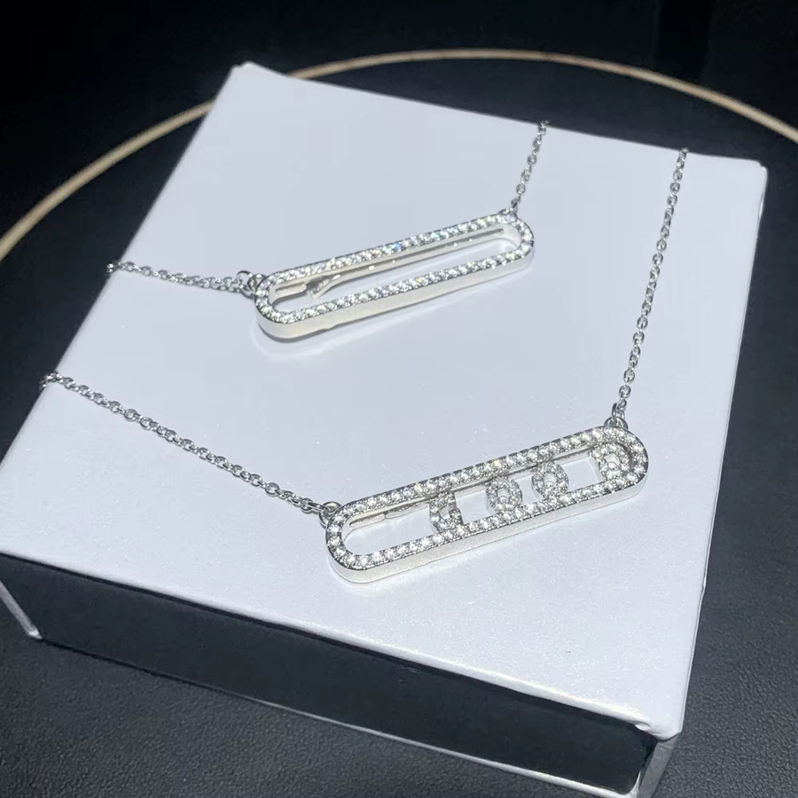 TASTEWAITTING Halskette, Buchstaben Namen Anhänger, Silber, Zirkonia, Unisex - Bild 2