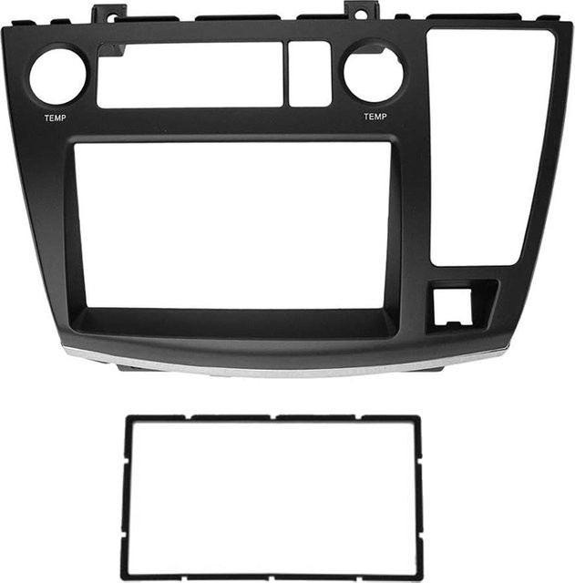 Doppel-DIN Autoradio Rahmen für Nissan Elgrand E51 2014-2017 Stereo DVD Dash-Kit Blende in Schwarz - Bild 1