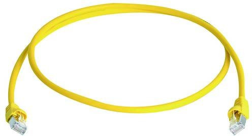 Telegärtner RJ45 Patchkabel CAT 6a S/FTP Ethernet LAN Gelb, Länge: 2,5 m - Bild 1