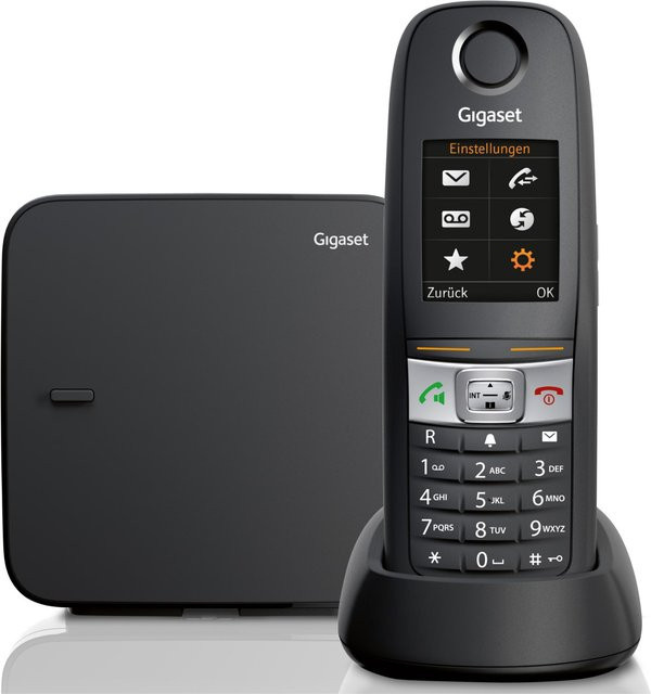 Gigaset E630 Schnurloses DECT Telefon mit Rufnummernanzeige und Hands-free in Schwarz/Anthrazit - Bild 1