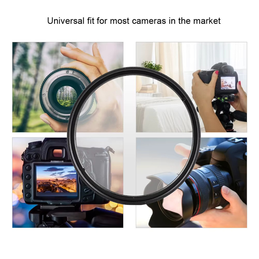VBESTLIFE Universal Slim UV-Filter als Objektivschutzfilter für Kameras in Transparent - Bild 3