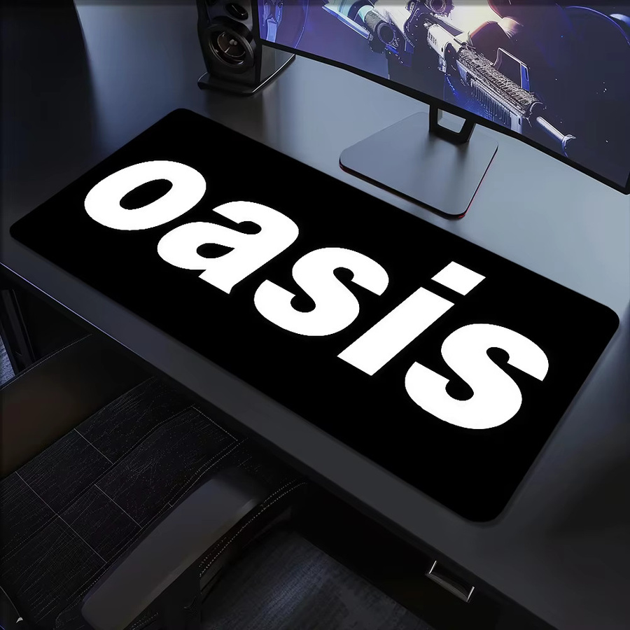 Hot Rubber Band Schreibtischmatte XXL O-Oasis in Schwarz, rutschfeste und verdickte Gaming-Mauspad für Büro und Gaming - Bild 4