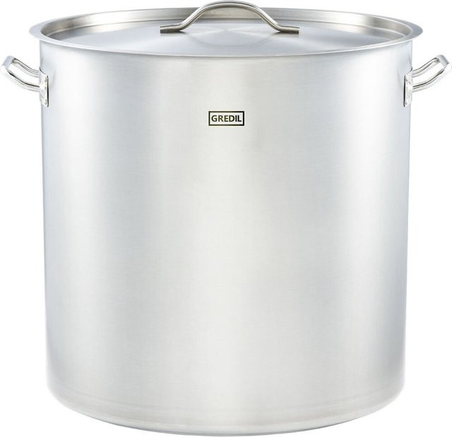 Gredil Suppentopf ECO Serie mit Deckel, Silber, Durchmesser: 50 cm, Höhe: 50 cm - Bild 1