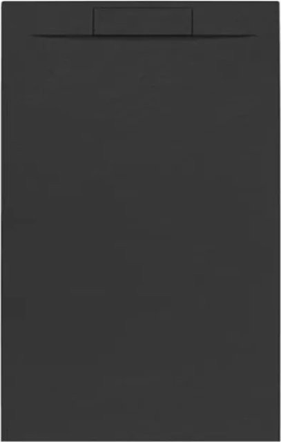 Frascio New Technology Duschwanne Vulcano Line Plus in Schwarz aus Mineralguss und Marmorpulver, B/T: 150 x 90 cm - Bild 1