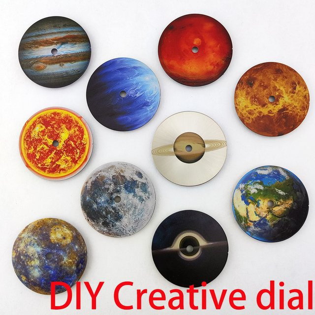 OUMASHI Zifferblatt Creative Planet Icon, Bunt, 28,5 mm - Bild 1