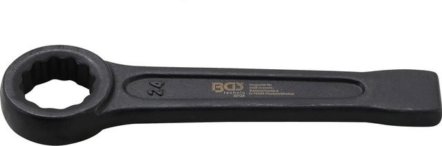 BGS Schlag-Ringschlüssel aus Chrom-Vanadium in Schwarz, Schlüsselweite 24 mm - Bild 2