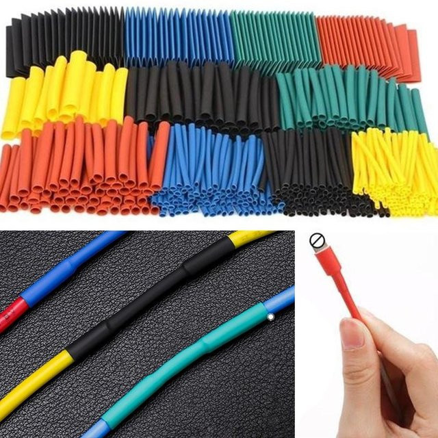 164-teiliges Set Schrumpfschlauch-Verpackung aus Kunststoff in Multicolor für Kabelisolierung - Bild 1