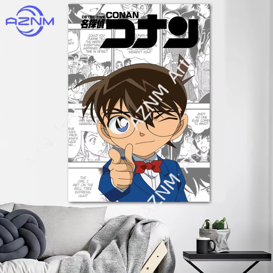 Detektiv Conan Anime-Poster von KAYOU als mehrfarbige Illustration für deine Wanddekoration - Bild 2