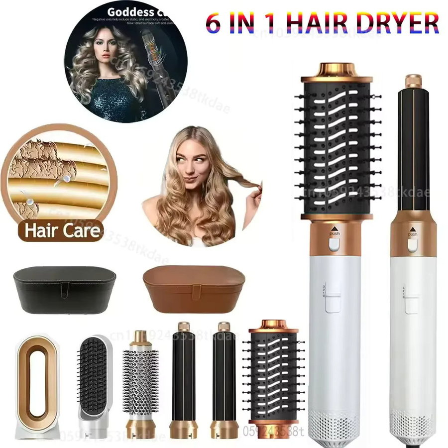 XMSJ 6-in-1 Haartrockner-Bürste, Styling-Werkzeug, Unisex - Bild 5