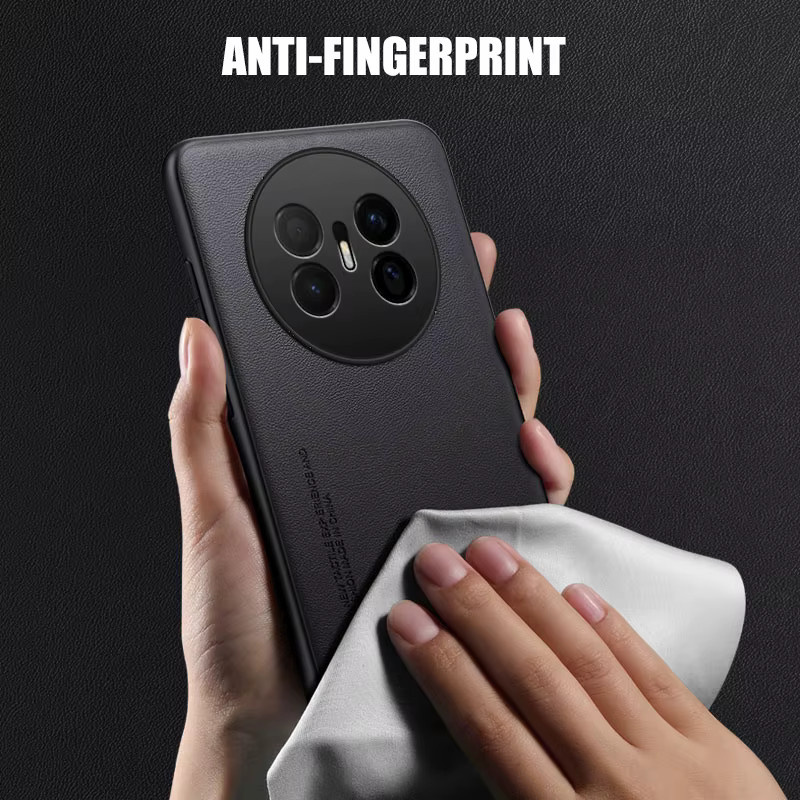 Luxus PU Leder Schutzhülle für Huawei Mate 70 Air und Mate 7060 Pro in Lila, stoßfeste Silikon-Schutzhülle - Bild 3