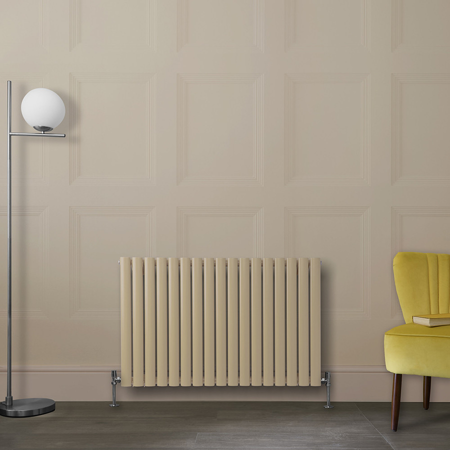 Design Heizkörper Horizontal Doppellagig von Revive in Braun Elk Brown, B: 100 cm, H: 63,5 cm, T: 6,35 cm - Bild 1