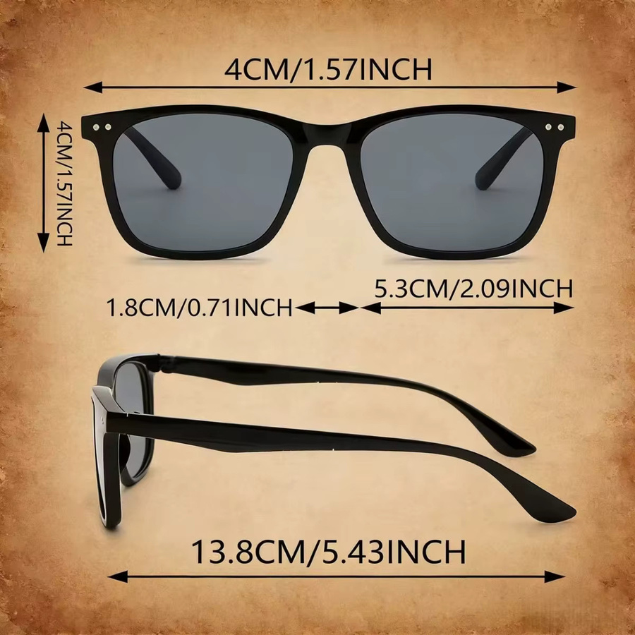 AINII Sonnenbrille, Unisex, Vollrand, Square, black - Bild 5