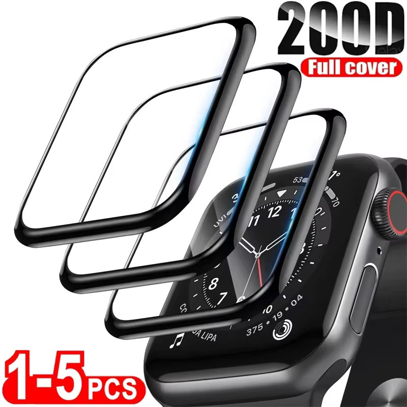 PEO Schutzfolie für Apple Watch Serie 11 10 9 8 7 SE Ultra – Gebogene Displayschutzfolie, transparent, Unisex - Bild 2