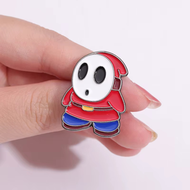QTHOPE Brosche Shy Ghost Abzeichen, Cartoon Spiel Charakter Pin - Bild 3