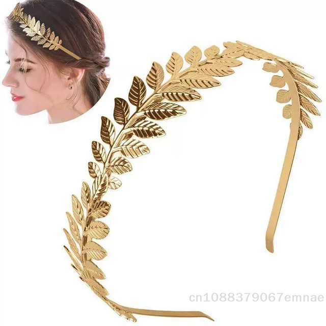 ZYAS Goldblatt-Stirnband, Krone Tiara, Haarreif - Bild 1
