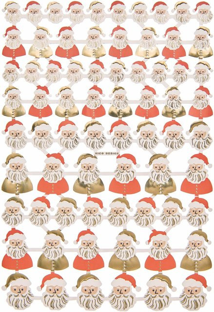 Rico Design Paper Poetry Glanzbilder Santa in Multicolour - Bild 1