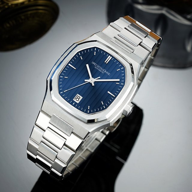Specht&Sohne Armbanduhr, Automatik, Edelstahl, Blau, 37 mm, Herren - Bild 1