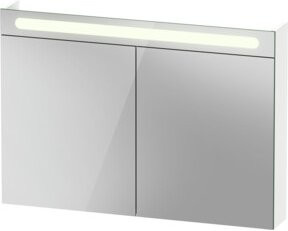 Duravit Spiegelschrank No. 1 in Weiß mit LED-Beleuchtung, B/H/T: 100 x 70 x 14,8 cm - Bild 1