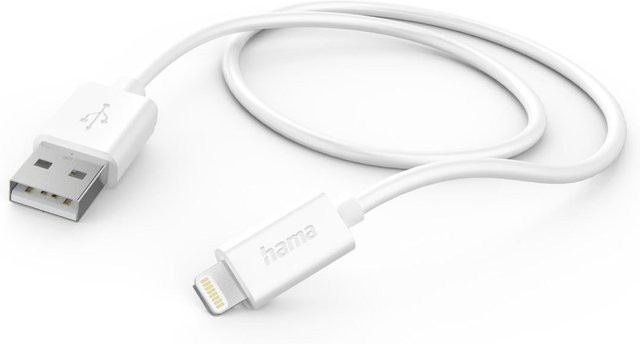Hama Ladekabel USB-A auf Lightning in Weiß, 1 m - Bild 1