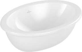 Villeroy & Boch Einbauwaschbecken LOOP& FRIENDS aus Keramik, oval, weiß, B: 57 cm, T: 41 cm - Bild 1