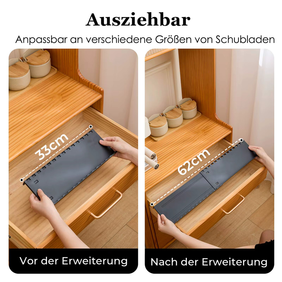 Nifogo Gewürzregal-Schublade mit 4 Ebenen in Schwarz als Schubladen-Organizer für deine Küche - Bild 3