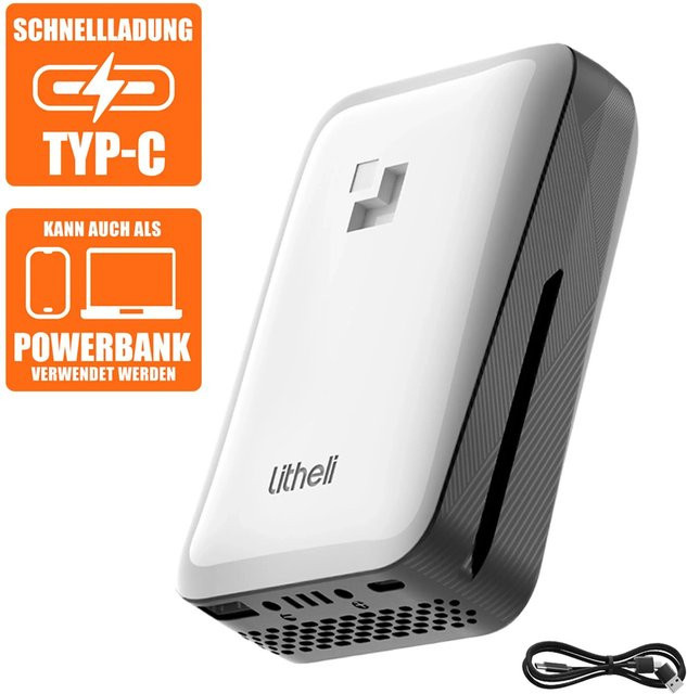 Litheli U20 IPS Super Battery Powerbank 20V 4.0Ah mit 20000 mAh und USB-A sowie USB-C Anschlüssen - Bild 2