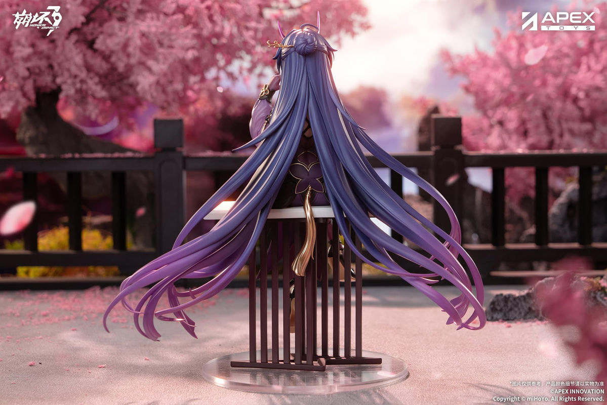 APEX Honkai Impact 3rd Raiden Mei Herrscher der Blitz Lente Nacht Regen Figur Ver. 1/7 in Lila aus PVC und ABS - Bild 6