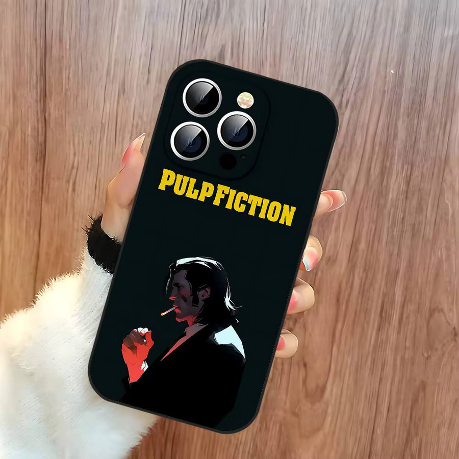 Handyhülle Klassische Film P-Pulp F-Fiction in Schwarz passend für iPhone 17, 16, 15, 14, 13, 11 Pro Max, Plus, X, XR, XS Max und Mini - Bild 3