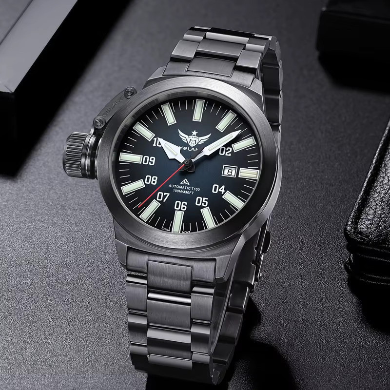 Yelang Armbanduhr Automatik, Edelstahl, 10 ATM, Herren - Bild 3
