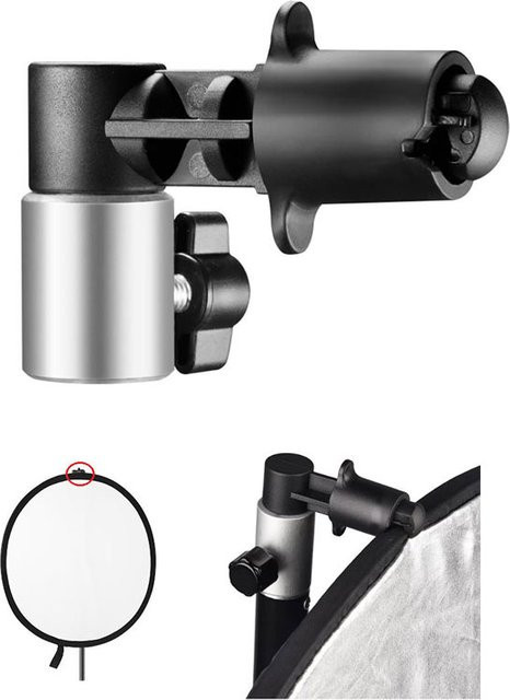 Reflektor Halter Clip Klemme für Foto Video Fotografie Studio Lichtständer in Schwarz - Bild 1