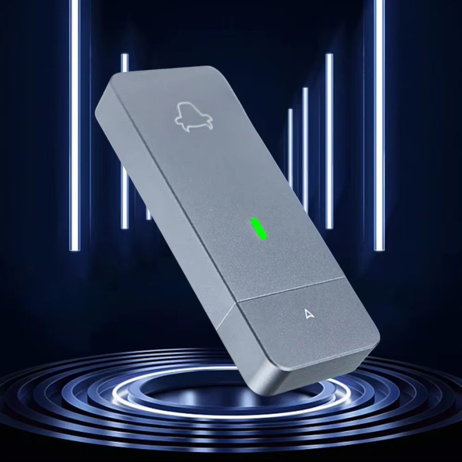 APWIKOGER M.2 NVMe SSD Gehäuse mit JMS583 Chip, USB 3.0 Gen2 Typ-C Adapter für M-Key und B&M-Key, Grau - Bild 3