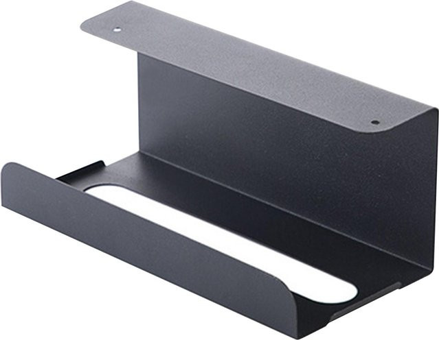 Koogeelife Hängender Papierhandtuchhalter aus Metall in Schwarz - Bild 1