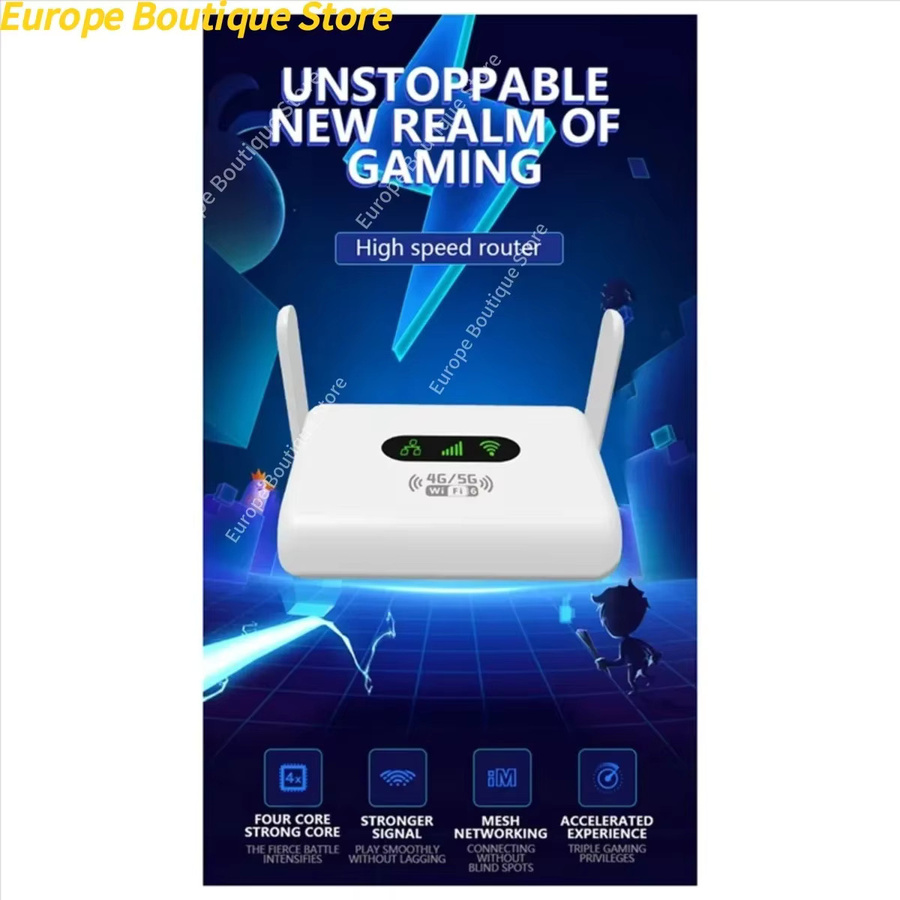 DIGIT-Neuer Q30 4G LTE Router mit Wi-Fi 6, tragbares Mini CPE Wireless Modem, Single-Band, Farbe: Weiß - Bild 3