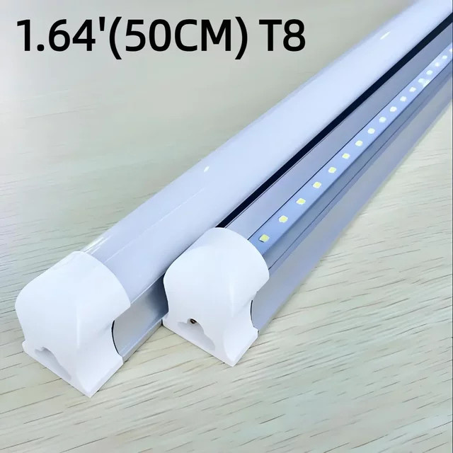 AIMENGTE Integrierte LED Leuchtstoffröhre mit Aluminiumgehäuse, Länge: 50 cm - Bild 1